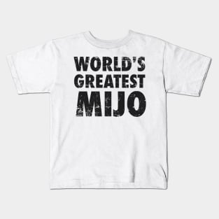 World's Greatest Mijo - Grunge design Kids T-Shirt
